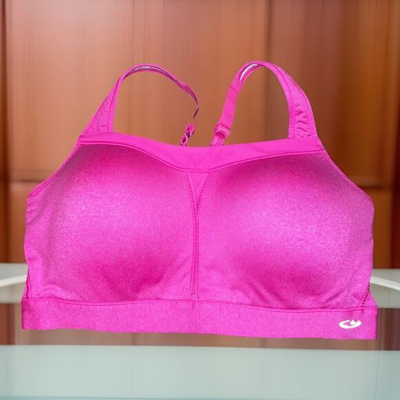 CHAMPION DUO DRY 38DD Bright Pink Wire Free Support Sports Bra - Picture 1 of 5